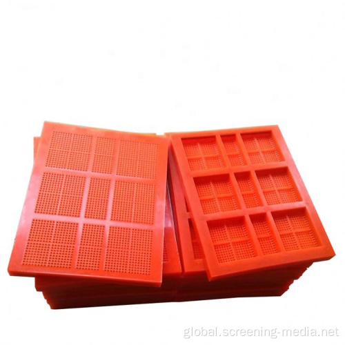 Oilfield Frame Oil Vibrating Sieving Mesh modular mining pu polyurethane vibrating screen panel Factory